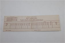1950 US Open Championship 'Golden Anniversary' at Merion Golf Club Official Scorecard