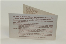 1950 US Open Championship 'Golden Anniversary' at Merion Golf Club Official Scorecard