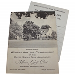 1949 Womens US Amateur Championship at Merion Golf Club Program & Pairing Sheet