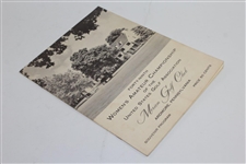1949 Women's US Amateur Championship at Merion Golf Club Program & Pairing Sheet