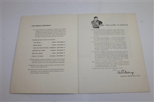 1949 Women's US Amateur Championship at Merion Golf Club Program & Pairing Sheet