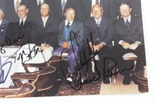 Multi-Signed Masters Champions Dinner Photo Including Palmer, Player, Watson, & others JSA ALOA