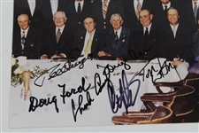 Multi-Signed Masters Champions Dinner Photo Including Palmer, Player, Watson, & others JSA ALOA