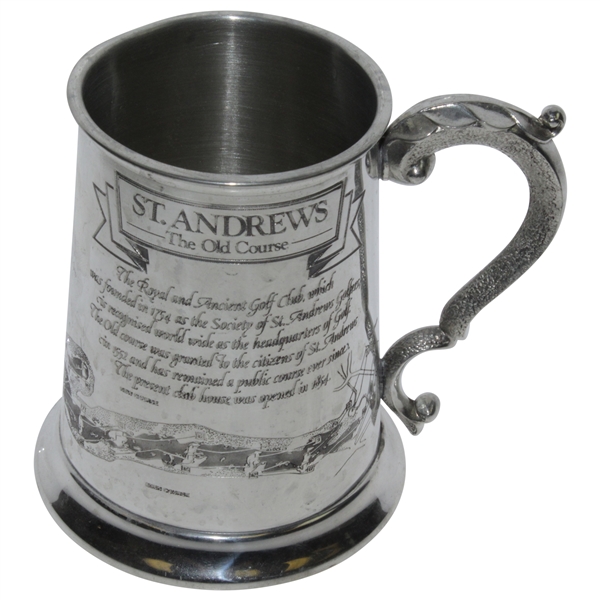 St. Andrews The Old Course Pewter Golf Tankard - Made in England