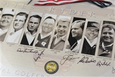 The Ryder Cup United States Captains Multi-Signed Print - Arnie, Jack, Tom, & more JSA ALOA