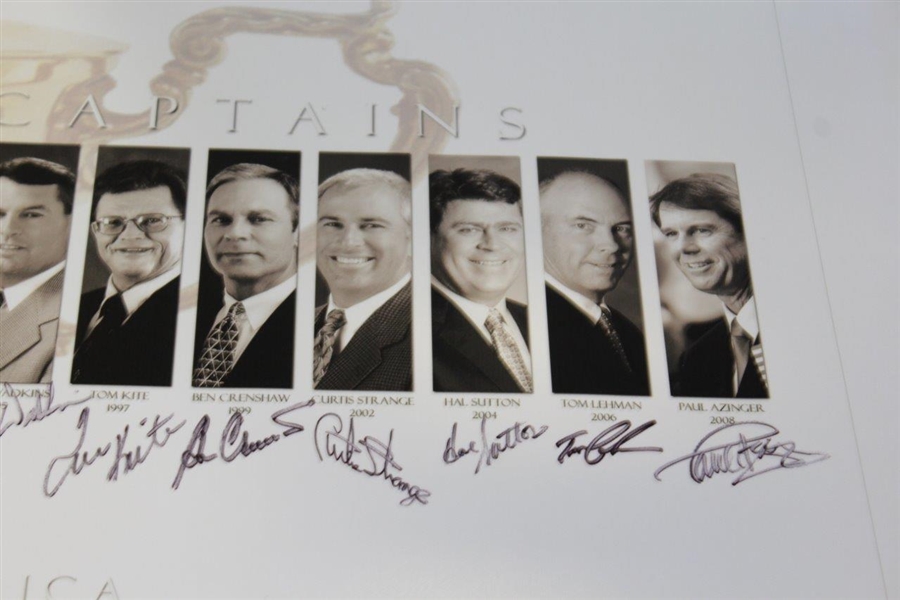 The Ryder Cup United States Captains Multi-Signed Print - Arnie, Jack, Tom, & more JSA ALOA
