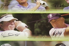 Palmer, Nicklaus, Player, Watson, & others Signed 2006 Wendy's Champions Skins Game Poster JSA ALOA