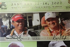 Palmer, Nicklaus, Player, Watson, & others Signed 2007 Wendy's Champions Skins Game Poster JSA ALOA