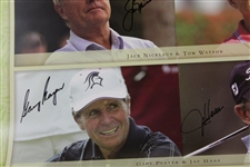 Palmer, Nicklaus, Player, Watson, & others Signed 2007 Wendy's Champions Skins Game Poster JSA ALOA