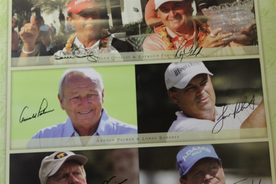 Palmer, Nicklaus, Player, Watson, & others Signed 2007 Wendy's Champions Skins Game Poster JSA ALOA
