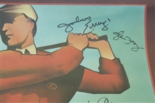 Palmer, Nicklaus, Player, Clint Eastwood, & others Signed 1995 Lexus Challenge Poster JSA ALOA