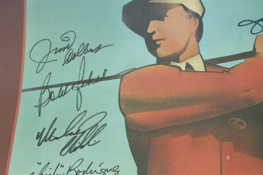 Palmer, Nicklaus, Player, Clint Eastwood, & others Signed 1995 Lexus Challenge Poster JSA ALOA