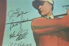 Palmer, Nicklaus, Player, Clint Eastwood, & others Signed 1995 Lexus Challenge Poster JSA ALOA