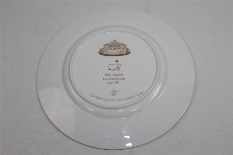 1996 Masters Lenox Limited Edition Member Plate #9 with Card