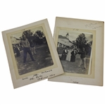 Pair of 1904 St. Louis Worlds Fair at Glen Echo Original Golfer Photos