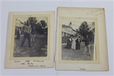 Pair of 1904 St. Louis World's Fair at Glen Echo Original Golfer Photos