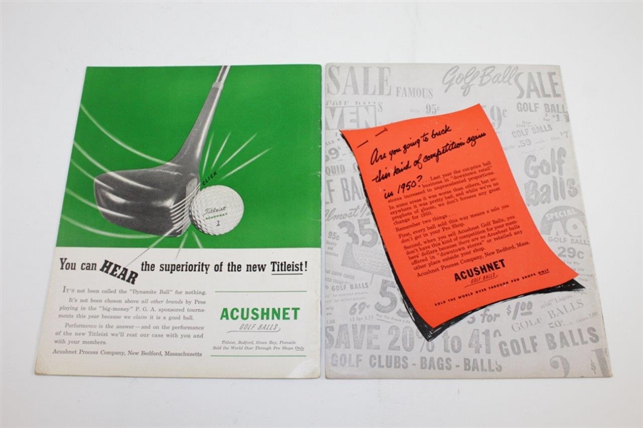 Nine (9) Professional Golfer PGA Magazines from Various Years - 1947-1951