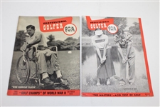 Twelve (12) Professional Golfer PGA Magazines from Various Years - 1947-1951