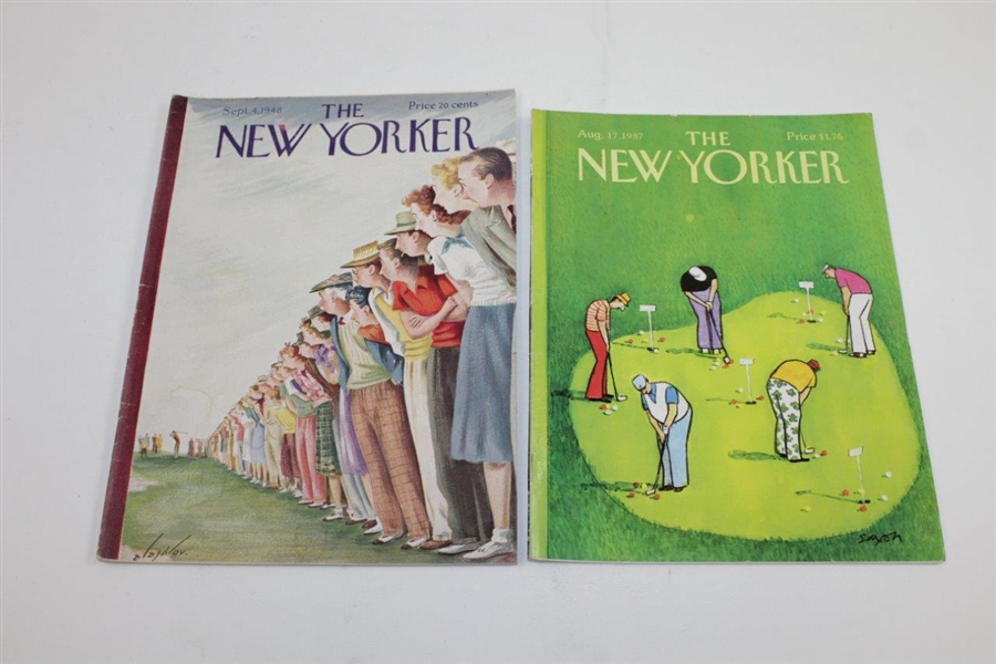 1936 (April), 1948 (September), 1972 (May), & 1987 (August) The New Yorker Magazines