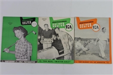 Twelve (12) Professional Golfer PGA Magazines from Various Years - 1947-1952