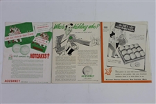 Twelve (12) Professional Golfer PGA Magazines from Various Years - 1947-1952