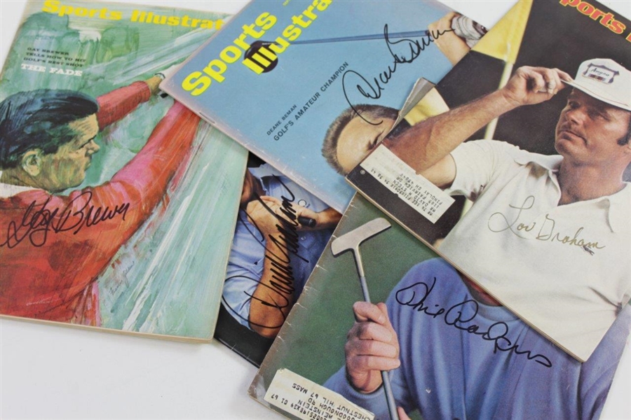 Beman, Brewer, D. Graham, Rodgers, & L. Graham Signed Sports Illustrated Magazines JSA ALOA