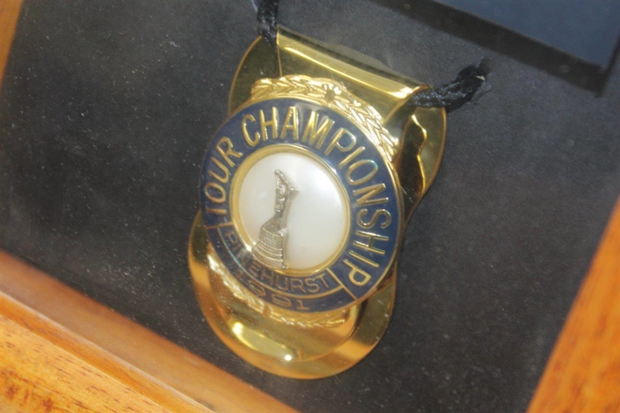 1991 Tour Championship at Pinehurst Money Clip - Framed Display - Craig Stadler Winner