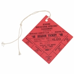 1948 Reading Inv. Open Golf Tournament at Berkshire CC Season Ticket #0262 - Hogan Win