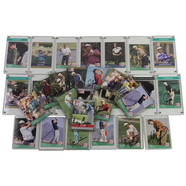 Thirty-Three (33) Signed Pro-Set Golf Cards - Daly, Venturi, Casper, & more JSA ALOA