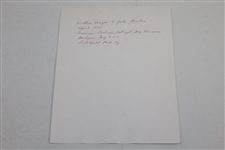 Willie Mays & John Brodie Signed 1970 Black & White Golfing Photo JSA ALOA
