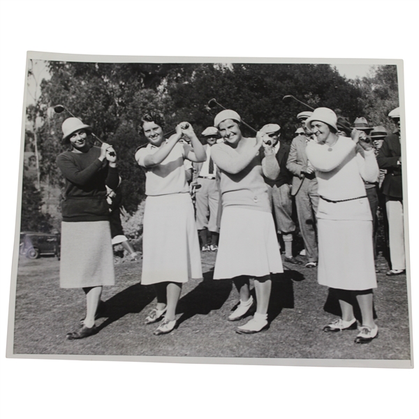 Big Four Collett, Van Wie, Hicks, & Hill 1930 Womens US Amateur 8x10 Press Photo