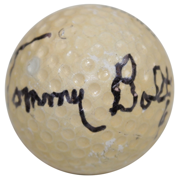 Tommy Bolt Signed Classic Personal Logo Tempest Golf Ball JSA ALOA