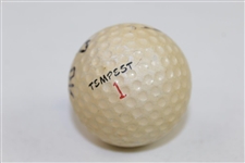 Tommy Bolt Signed Classic Personal Logo 'Tempest' Golf Ball JSA ALOA
