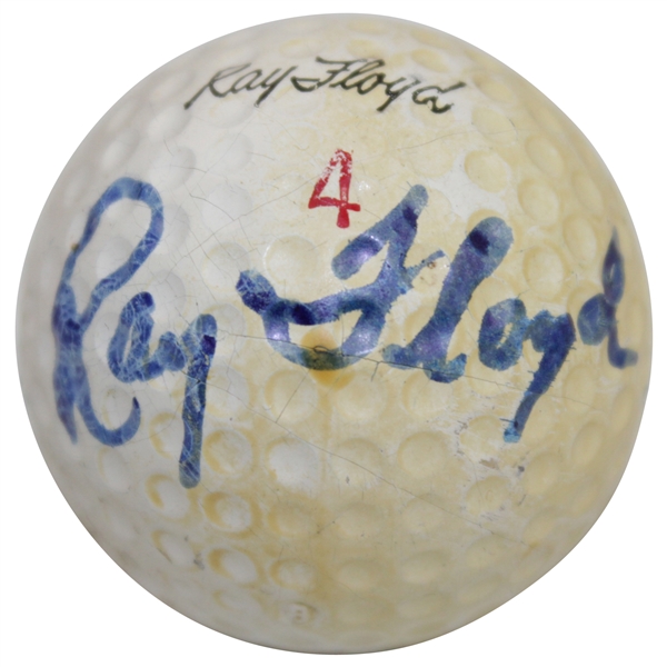 Ray Floyd Signed Classic Personal Logo Golf Ball JSA ALOA