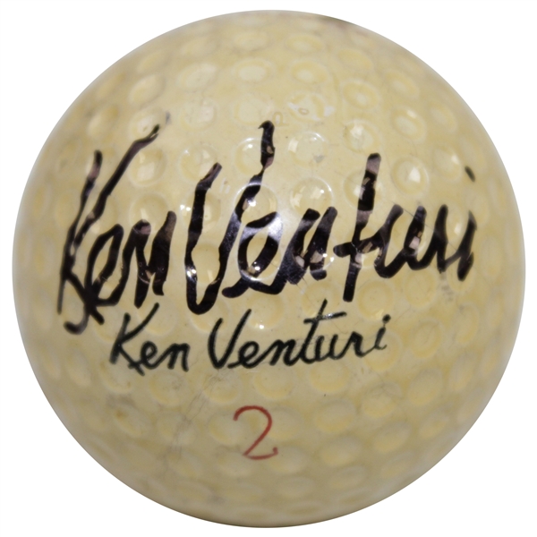 Ken Venturi Signed Classic Personal Logo Golf Ball JSA ALOA