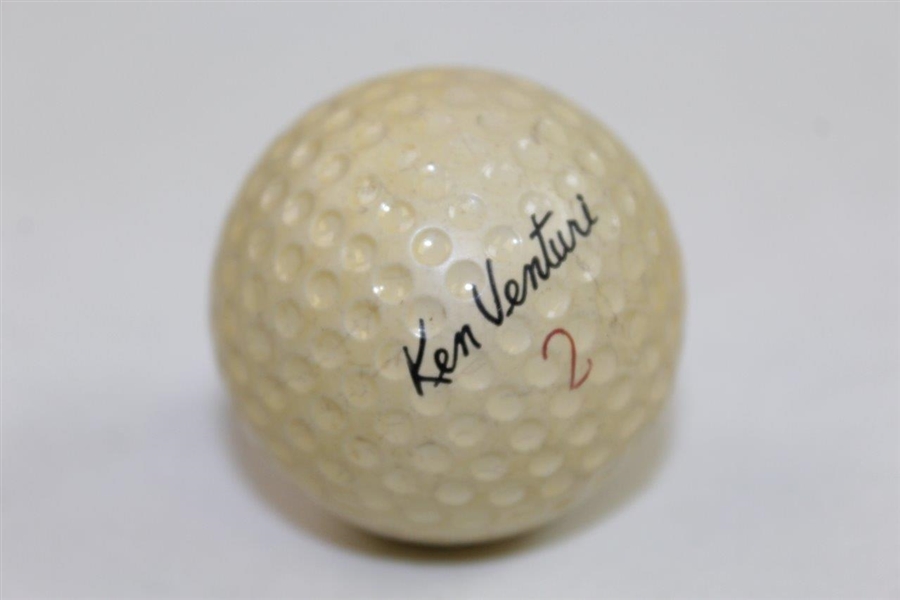 Ken Venturi Signed Classic Personal Logo Golf Ball JSA ALOA