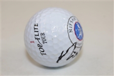 Nick Faldo Signed Nissan Open at Riviera CC Logo Golf Ball JSA ALOA