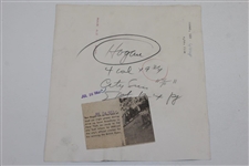 Ben Hogan 1953 Broadway Parade 7/26/53 Press Photo - Great Photo Showing Fans Lined Street!