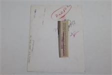 Sam Snead 4/15/1962 Practice Round 4th Green Masters Press Photo