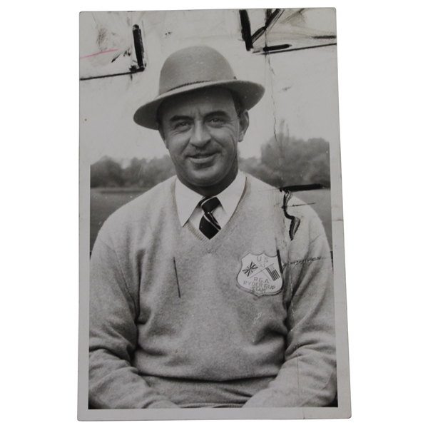 Sam Snead 1953 Ryder Cup Photo Used in Telegraph - Great Stamping on Back (59, 61, 62)