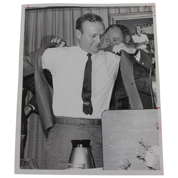 Arnold Palmer 1/10/1967 Joining Cherry Hills & Receiving Red Jacket Original Bill Peters Photo