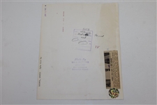 Arnold Palmer 1/10/1967 Joining Cherry Hills & Receiving Red Jacket Original Bill Peters Photo