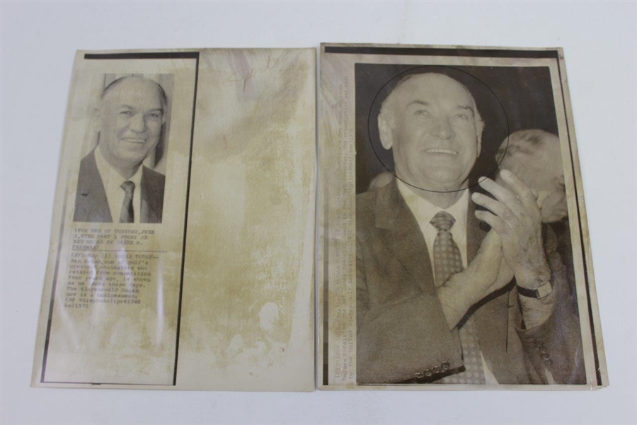Ben Hogan Group of Three (3) Wire Photos - Various Years & Dimensions