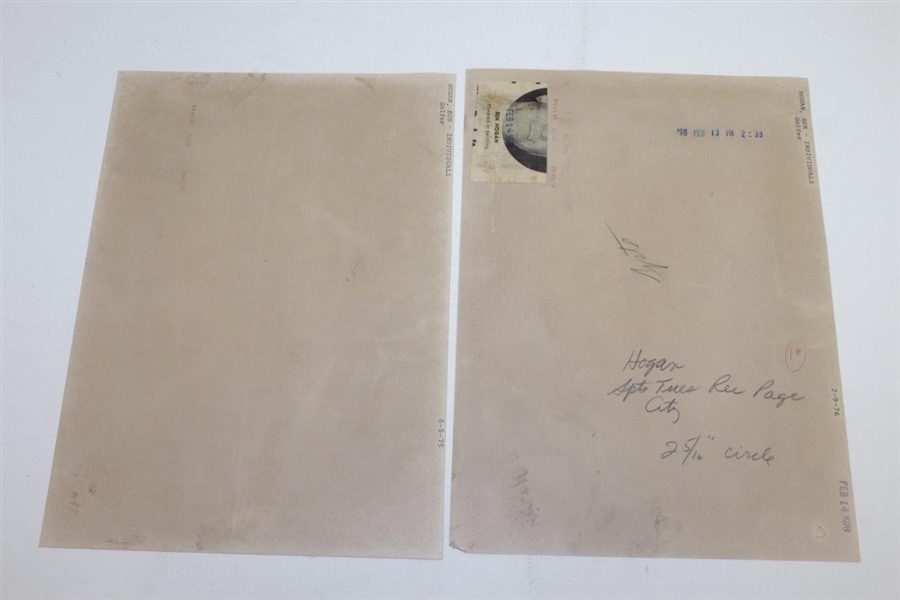 Ben Hogan Group of Three (3) Wire Photos - Various Years & Dimensions