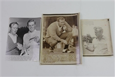 Arnold Palmer Group of Ten (10) Wire Photos - Various Years & Dimensions