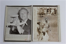 Arnold Palmer Group of Ten (10) Wire Photos - Various Years & Dimensions