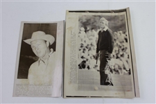 Arnold Palmer Group of Ten (10) Wire Photos - Various Years & Dimensions