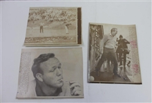 Arnold Palmer Group of Ten (10) Wire Photos - Various Years & Dimensions