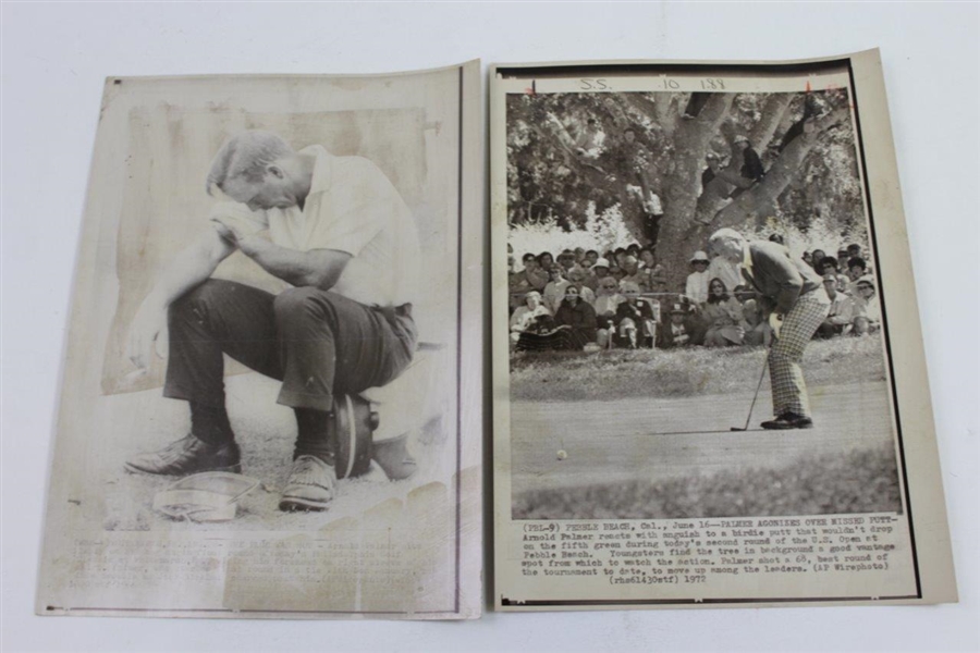 Arnold Palmer Group of Ten (10) Wire Photos - Various Years & Dimensions