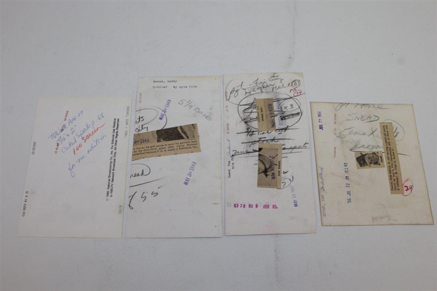 Sam Snead Group of Ten (10) Wire Photos - Various Years & Dimensions